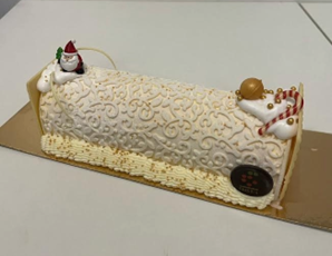 Kerststronk: volledig vanille